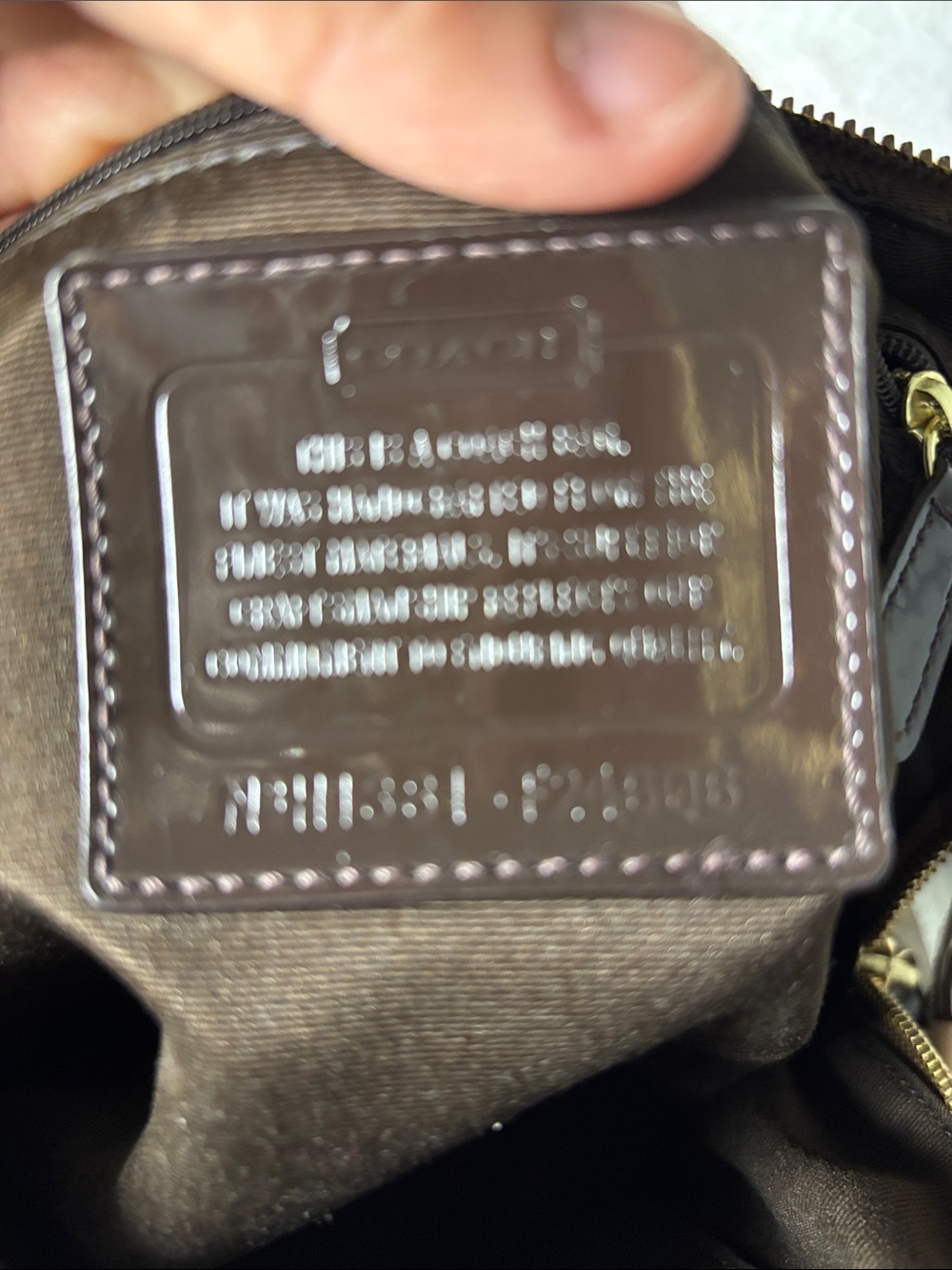 Coach Brown Signature Dome Satchel with Dark Brown Trim - Picture 6 of 13